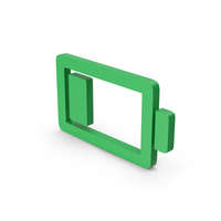 Symbol Low Battery Green PNG & PSD Images