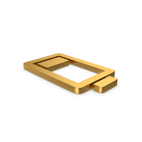 Gold Symbol Low Battery PNG & PSD Images