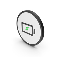 Icon Charging Battery Green PNG & PSD Images