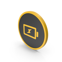 Icon Charging Battery Yellow PNG & PSD Images