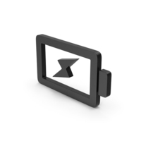 Symbol Charging Battery Black PNG & PSD Images