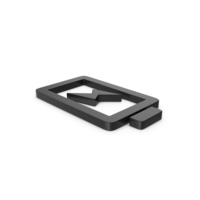 Black Symbol Charging Battery PNG & PSD Images