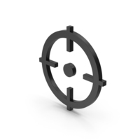 Symbol Aim Black PNG & PSD Images