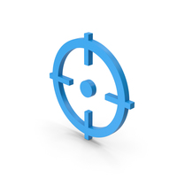 Symbol Aim Blue PNG & PSD Images