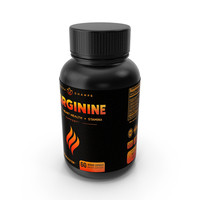 Premium L Arginine 1500mg Nitric Oxide Supplement PNG & PSD Images