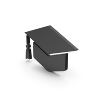 Symbol Graduation Hat Black PNG & PSD Images