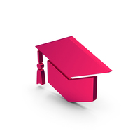 Symbol Graduation Hat Metallic PNG & PSD Images