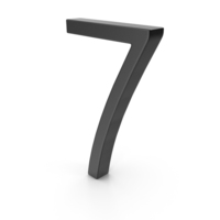 Number 7 Black PNG & PSD Images