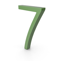 Number 7 Green PNG & PSD Images