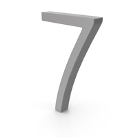 Number 7 Grey PNG & PSD Images
