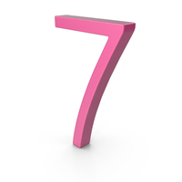 Number 7 Pink PNG & PSD Images