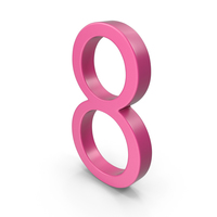 Number 8 Pink PNG & PSD Images