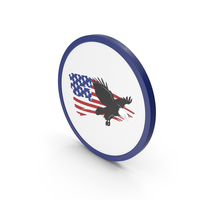 Icon American Flag With Eagle PNG & PSD Images