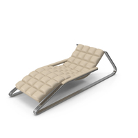 Beige Leather Sun Lounger PNG & PSD Images