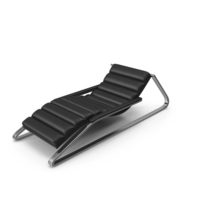 Black Leather Sun Lounger PNG & PSD Images