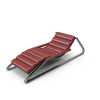 Red Leather Sun Lounger PNG & PSD Images