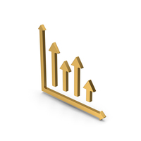 Symbol Graph Gold PNG & PSD Images