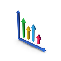 Graph Colored Metallic PNG & PSD Images