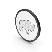 Icon Stylized Bison PNG & PSD Images