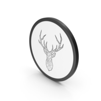 Icon Stylized Deer PNG & PSD Images