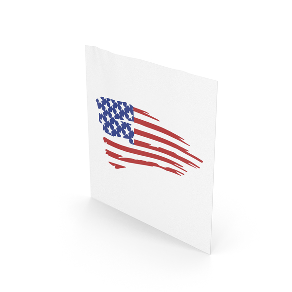 American  Flag On Sheet PNG & PSD Images