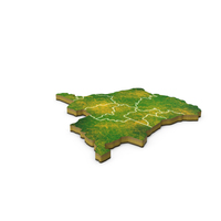 刚果民主共和国详细的国家地图PNG和PSD图像