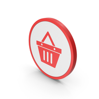Icon Shopping Basket Red PNG & PSD Images