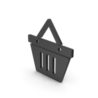 Symbol Shopping Basket Black PNG & PSD Images