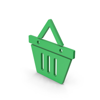 Symbol Shopping Basket Green PNG & PSD Images