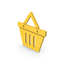 Symbol Shopping Basket Yellow PNG & PSD Images