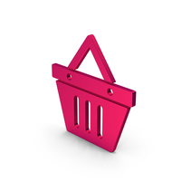Symbol Shopping Basket Metallic PNG & PSD Images