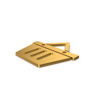 Gold Symbol Shopping Basket PNG & PSD Images