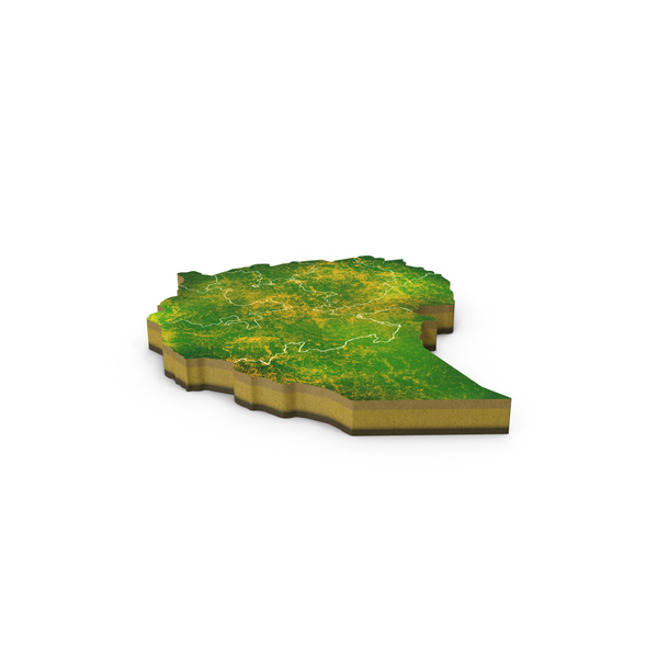Ethiopia Detailed Country Map PNG & PSD Images