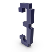 Number 3 Dark Blue PNG & PSD Images