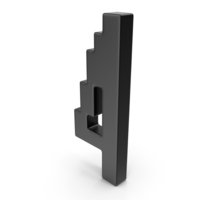 Number 4 Black PNG & PSD Images