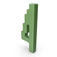 Number 4 Green PNG & PSD Images