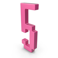 Number 5 Pink PNG & PSD Images