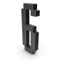 Number 6 Black PNG & PSD Images