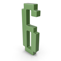 Number 6 Green PNG & PSD Images