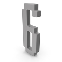 Number 6 Grey PNG & PSD Images