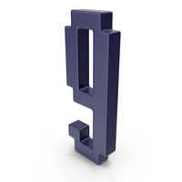 Number 9 Dark Blue PNG & PSD Images