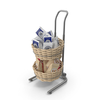 Basket And Floor Stand Display PNG & PSD Images