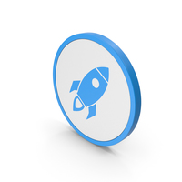 Icon Rocket Blue PNG & PSD Images