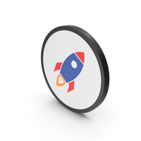 Icon Rocket Colored PNG & PSD Images