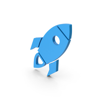 Symbol Rocket Blue PNG & PSD Images