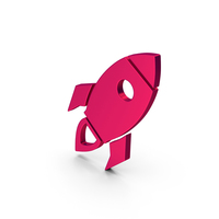 Symbol Rocket Metallic PNG & PSD Images