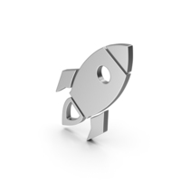 Symbol Rocket Silver PNG & PSD Images