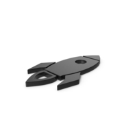 Black Symbol Rocket PNG & PSD Images