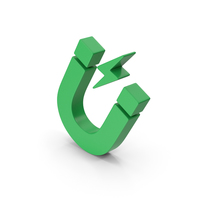 Symbol Magnet Green PNG & PSD Images