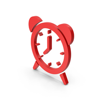 Symbol Alarm Clock Red PNG & PSD Images